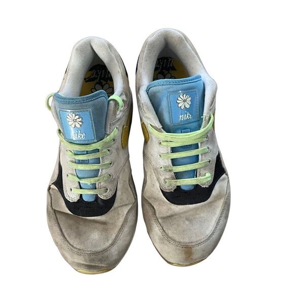 Nike Air Max 1 'Spring Daisy' White Gray/Green Sneaker - Size 8 - Picture 4 of 10